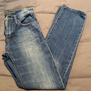 American Eagle Outfitters Men's Classic Blue Straight Jeans